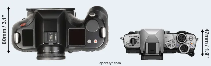Compare S Typ 007 versus E-M10 II top