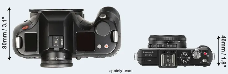 Compare S Typ 007 versus LX7 top