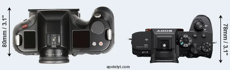 Compare S Typ 007 versus A7R IV top