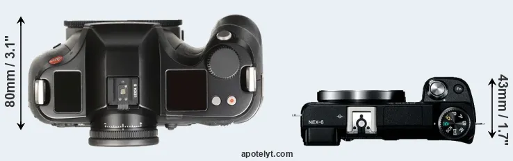 Compare S Typ 007 versus NEX-6 top