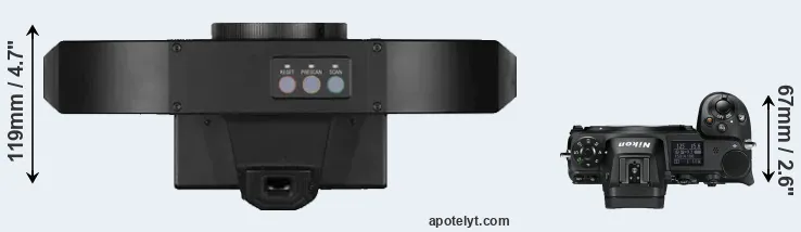 Compare S1 versus Z6 top