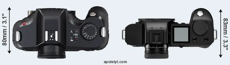 Compare S2 versus Leica SL2-S top