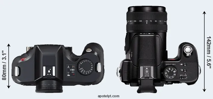 Compare S2 versus V-LUX 1 top