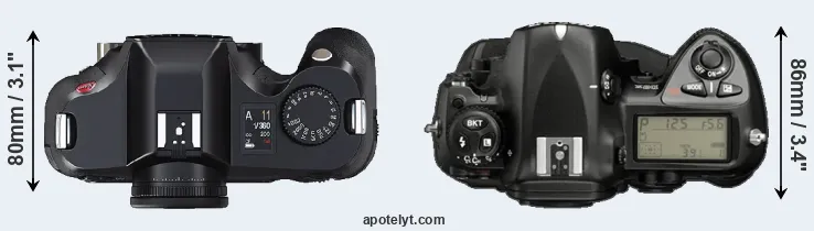Compare S2 versus D2X top