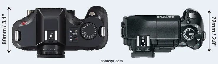 Compare S2 versus E-330 top