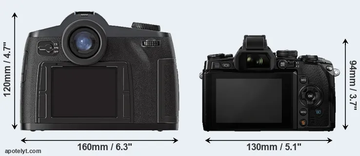 Comparison S2 or E-M1 rear