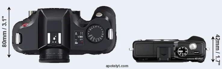 Compare S2 versus E-PL2 top