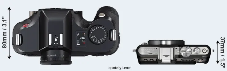 Compare S2 versus E-PL3 top