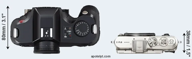 Compare S2 versus E-PL8 top