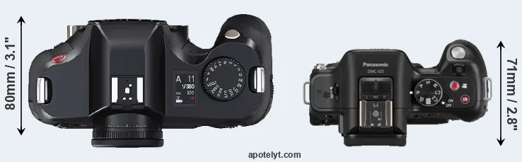 Compare S2 versus G5 top