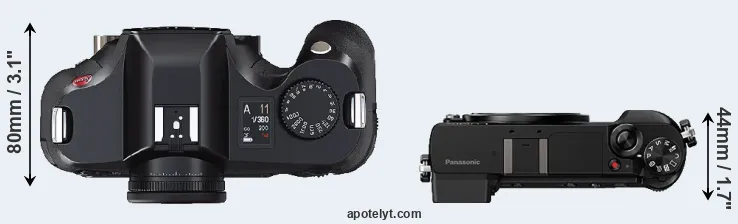 Compare S2 versus GX85 top