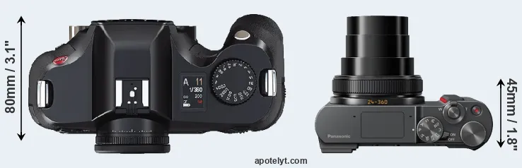 Compare S2 versus TZ200 top