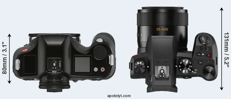 Compare S3 versus V-LUX 5 top
