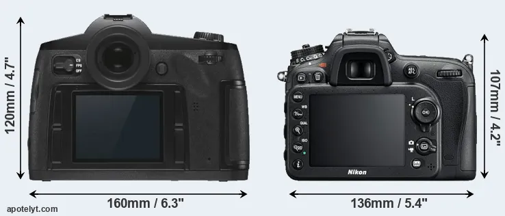 Comparison S3 or D7200 rear