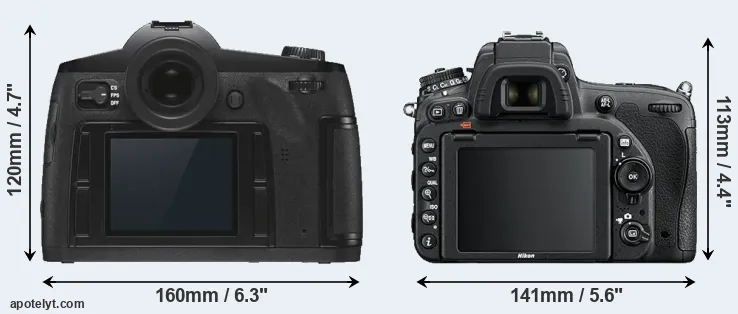 Comparison S3 or D750 rear