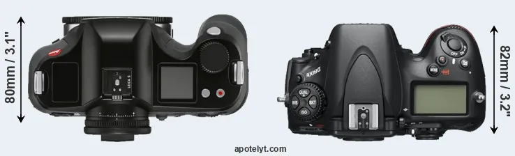 Compare S3 versus D800E top
