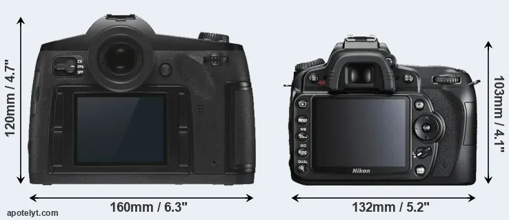 Comparison S3 or D90 rear