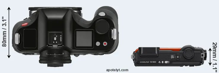 Compare S3 versus W300 top