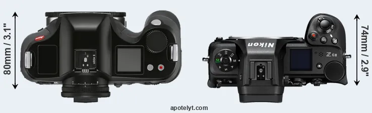 Compare S3 versus Z6 III top