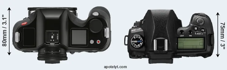 Compare S3 versus E-30 top