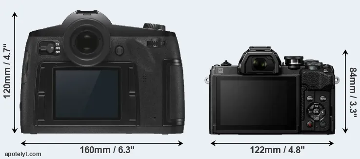 Comparison S3 or E-M10 IV rear