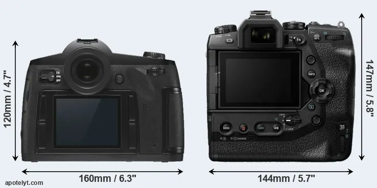 Comparison S3 or E-M1X rear