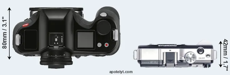 Compare S3 versus E-PL1 top