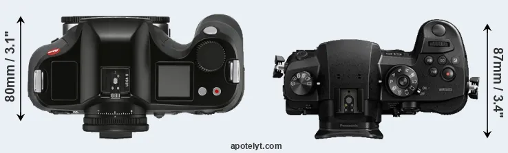 Compare S3 versus GH5 top