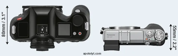 Compare S3 versus GX7 top