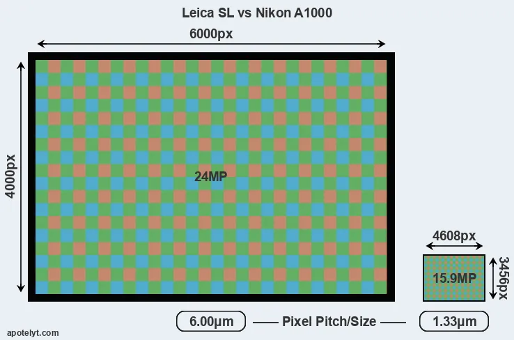Leica SL versus A1000 MP