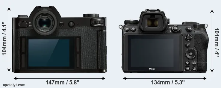 Comparison Leica SL or Z6 II rear