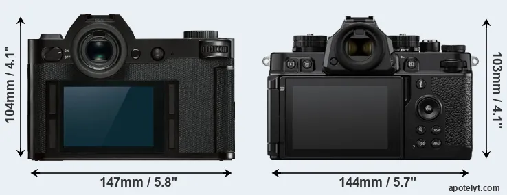 Comparison Leica SL or Zf rear