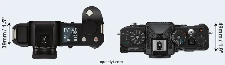 Compare Leica SL versus Zf top