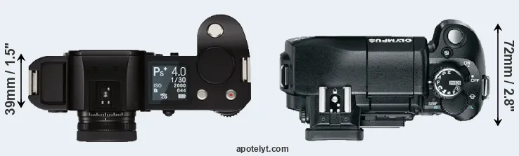 Compare Leica SL versus E-330 top