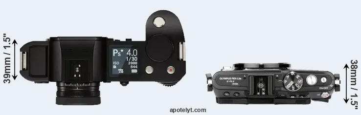 Compare Leica SL versus E-PL5 top