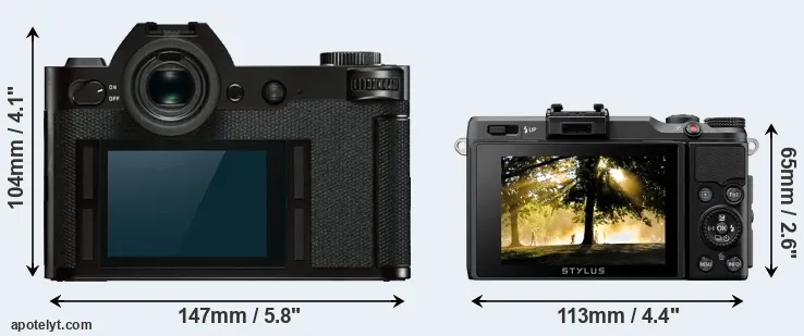 Comparison Leica SL or XZ-2 rear