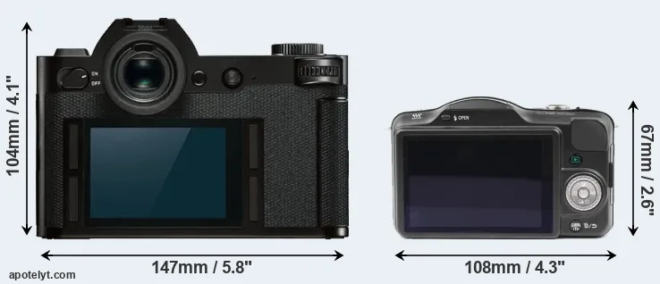 Comparison Leica SL or GF3 rear