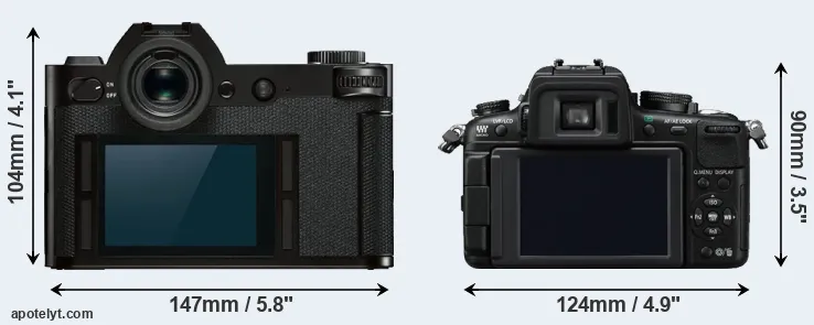 Comparison Leica SL or GH2 rear