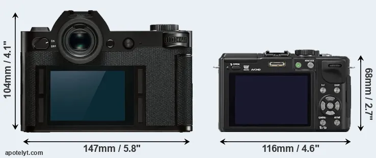 Comparison Leica SL or GX1 rear