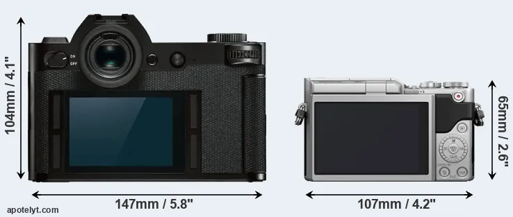 Comparison Leica SL or GX800 rear