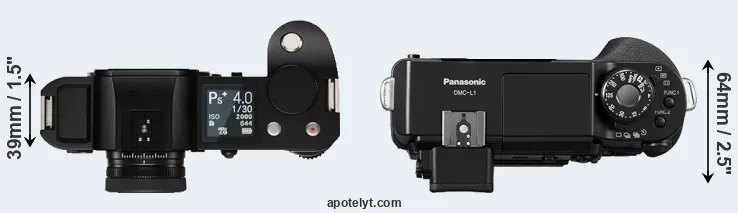Compare Leica SL versus L1 top