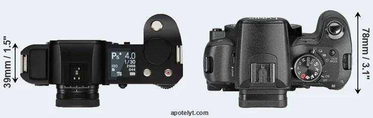 Compare Leica SL versus L10 top