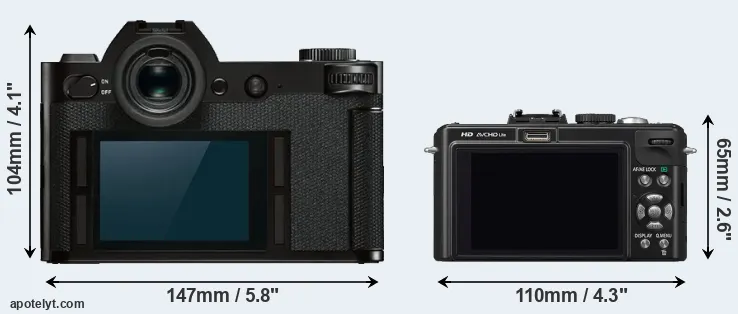 Comparison Leica SL or LX5 rear