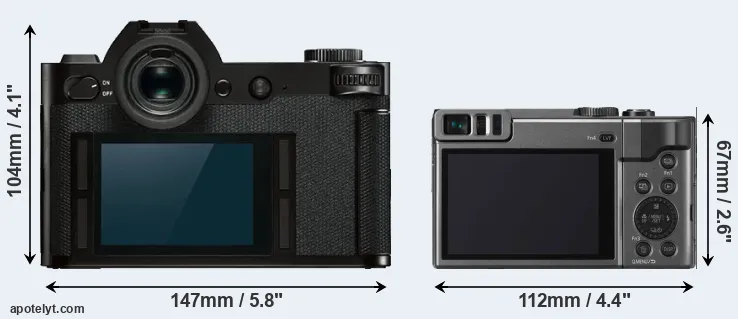 Comparison Leica SL or ZS70 rear