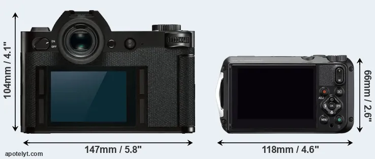 Comparison Leica SL or WG-6 rear