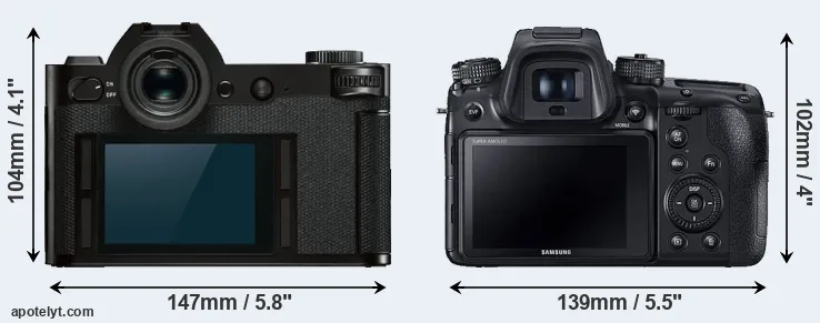 Comparison Leica SL or NX1 rear