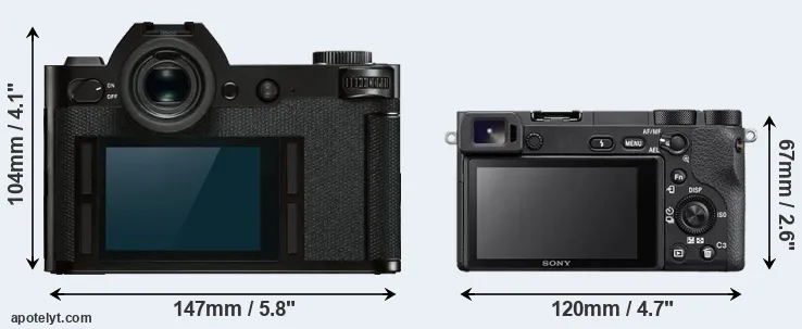 Comparison Leica SL or A6500 rear