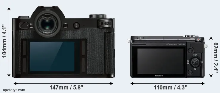 Comparison Leica SL or NEX-3N rear