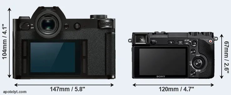 Comparison Leica SL or NEX-7 rear