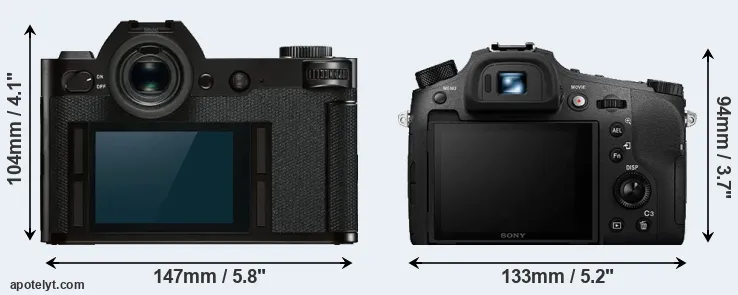Comparison Leica SL or RX10 IV rear